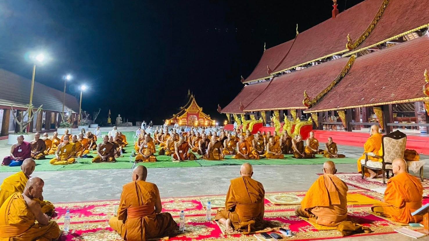 สวดมนต์ทำวัตรเย็น อบรมจิตภาวนา งานปริวาสกรรม ๓ กุมภาพันธ์ ๒๕๖๙