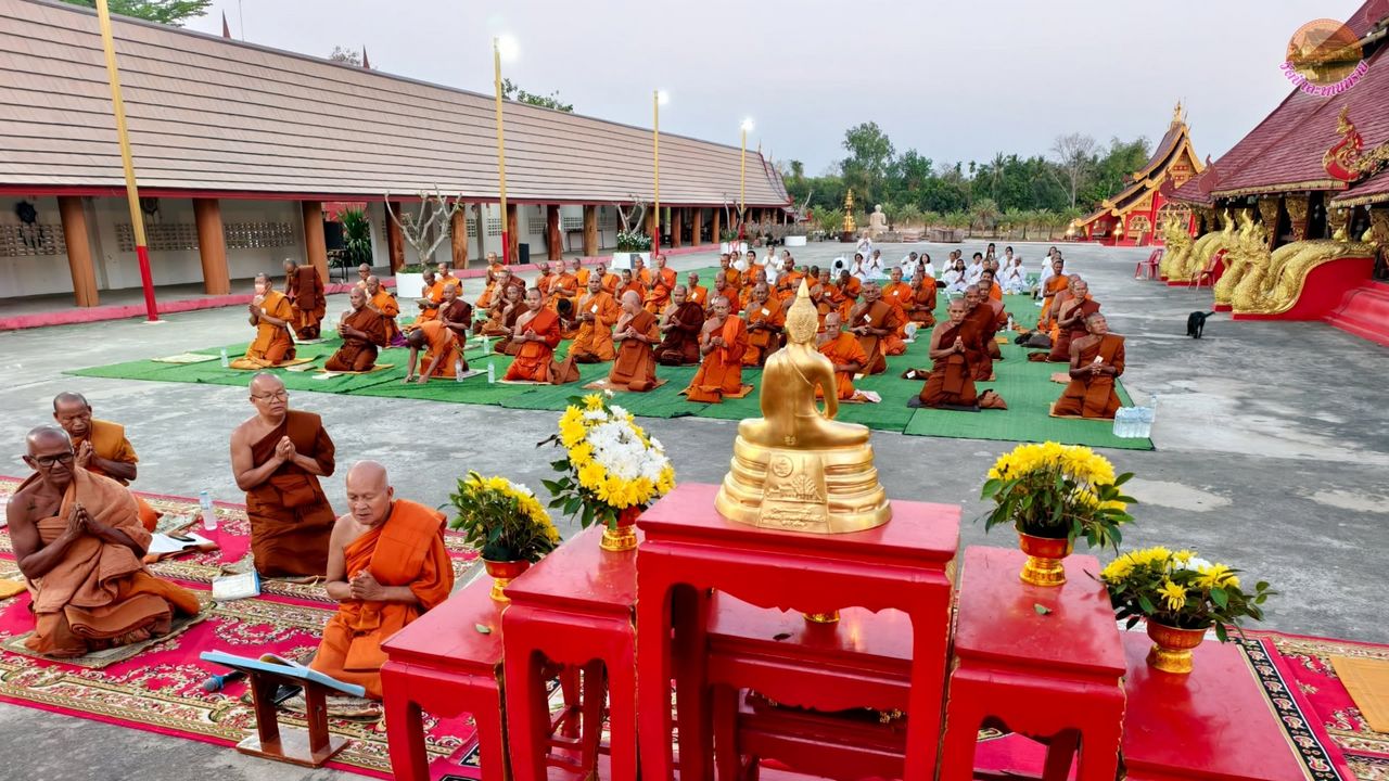 สวดมนต์เย็น ในงานปริวาสกรรม ๑๐ กุมภาพันธ์ ๒๕๖๙